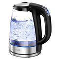 DEVISIB Electric Glass Kettle, 2200W Fast Boiling, Temperature Control, 4-Hour Keep Warm, 2.0L Tea Kettle & Hot Water Boiler