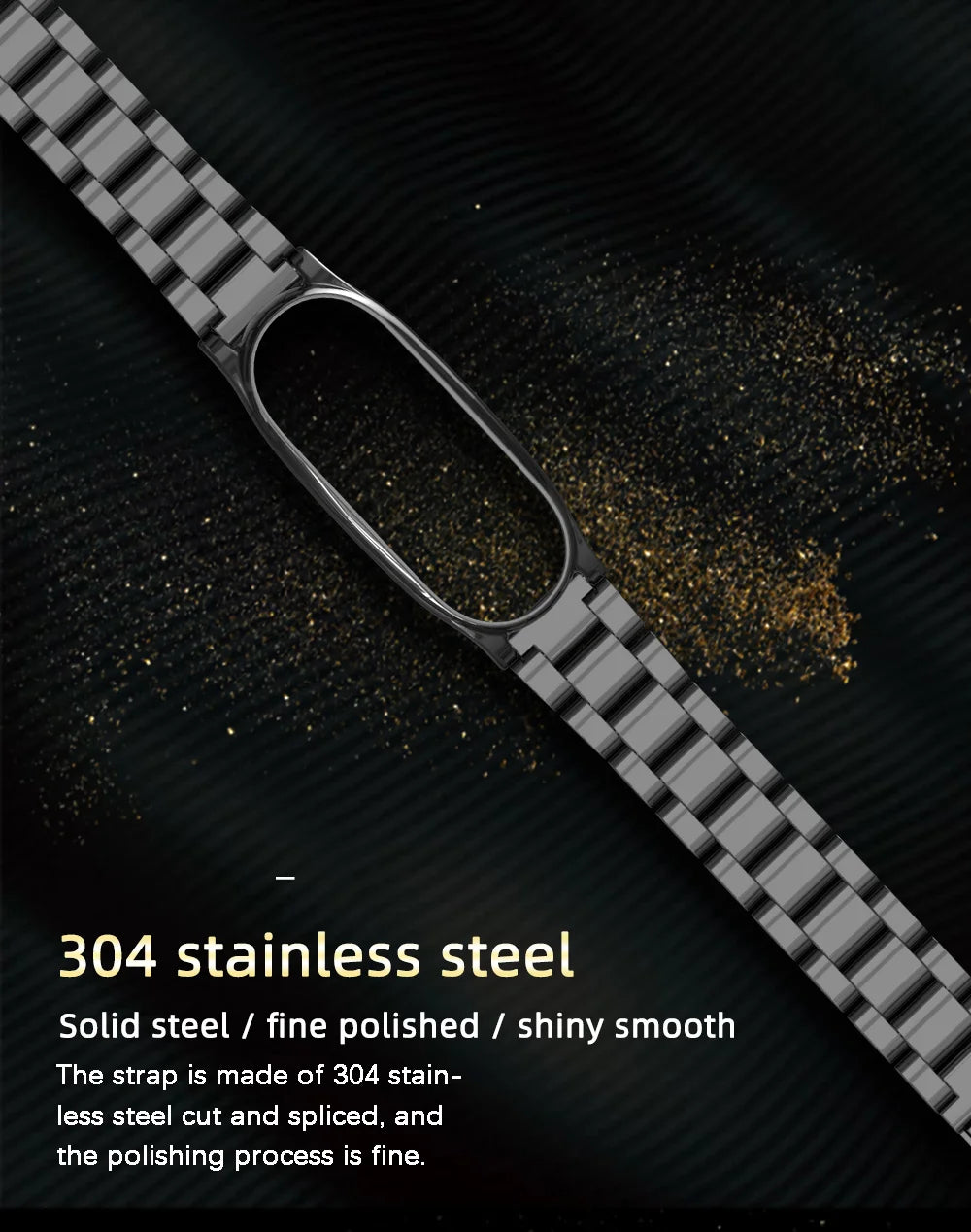 Metal Strap for Mi Band 10 9 8 7 6 5 Stainless Bracelet for Xiao mi Mi Band 9 Strap for Mi Band 8 Mi Band 7 Wristband