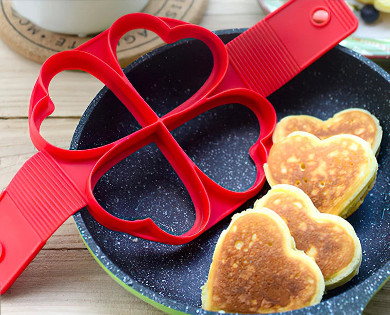 Egg Pancake Ring Nonstick Pancake Maker Mold Silicone Egg Cooker Fried Egg Shaper Omelet Moulds for Kitchen Baking Accessories