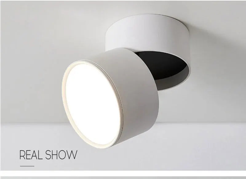Foldable COB LED Surface Mounted Downlights Dimmable Ceiling Lamps 15W/18W/42W Nordic Spot Lights for Livingroom Foyer Bedroom