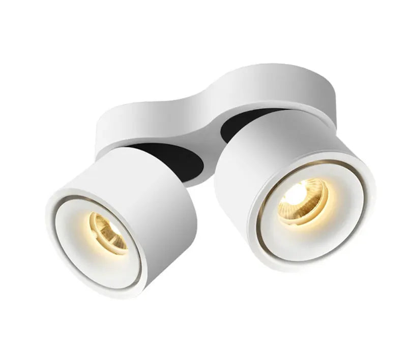 Foldable COB LED Surface Mounted Downlights Dimmable Ceiling Lamps 15W/18W/42W Nordic Spot Lights for Livingroom Foyer Bedroom