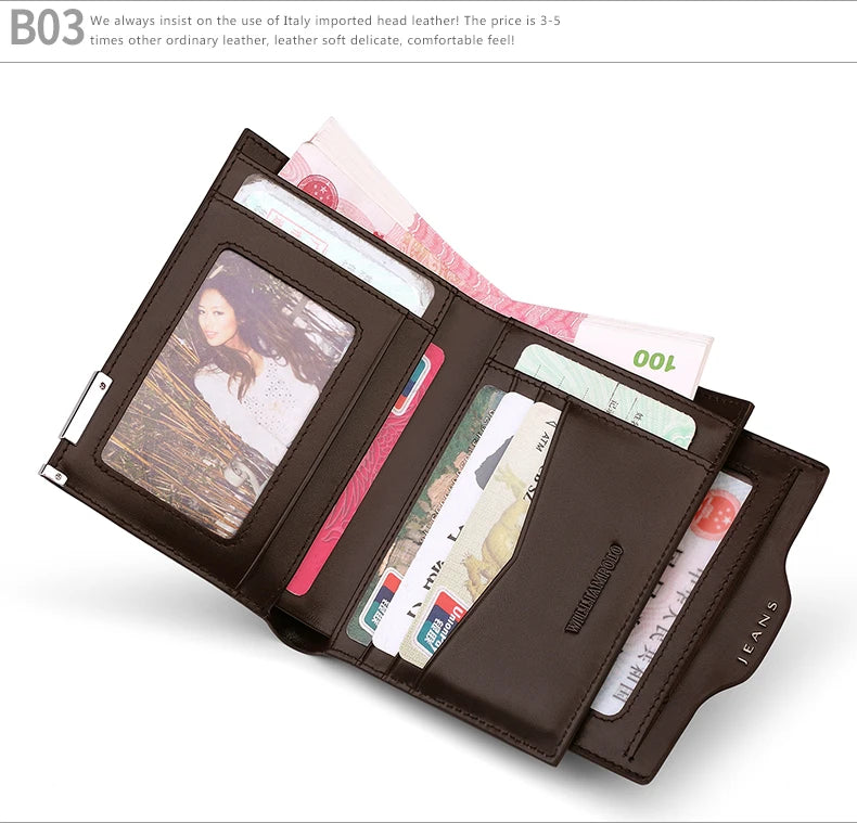 Leather driver's license wallet high grade men's card holder multi function large capacity Coin Wallet Card Cover