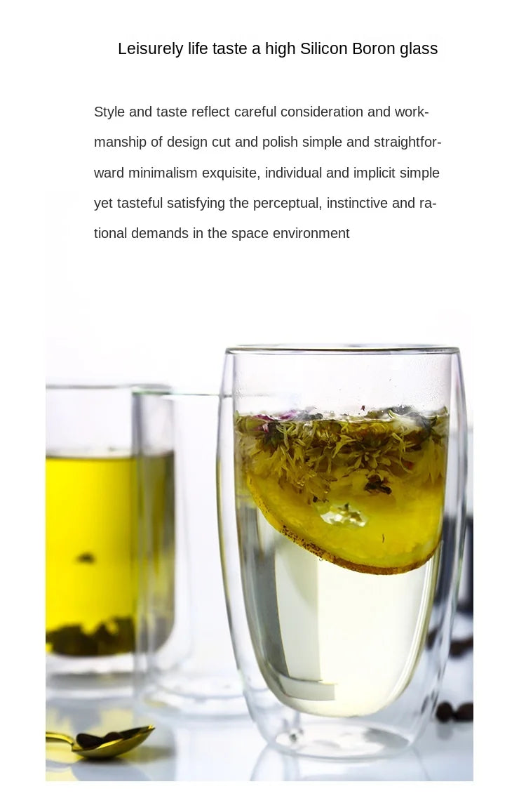 Whiskey Tasting Glass Set of 2, Double Walled Snifter, Clear Glass for Parties Bars and Home Gatherings, Dishwasher Safe