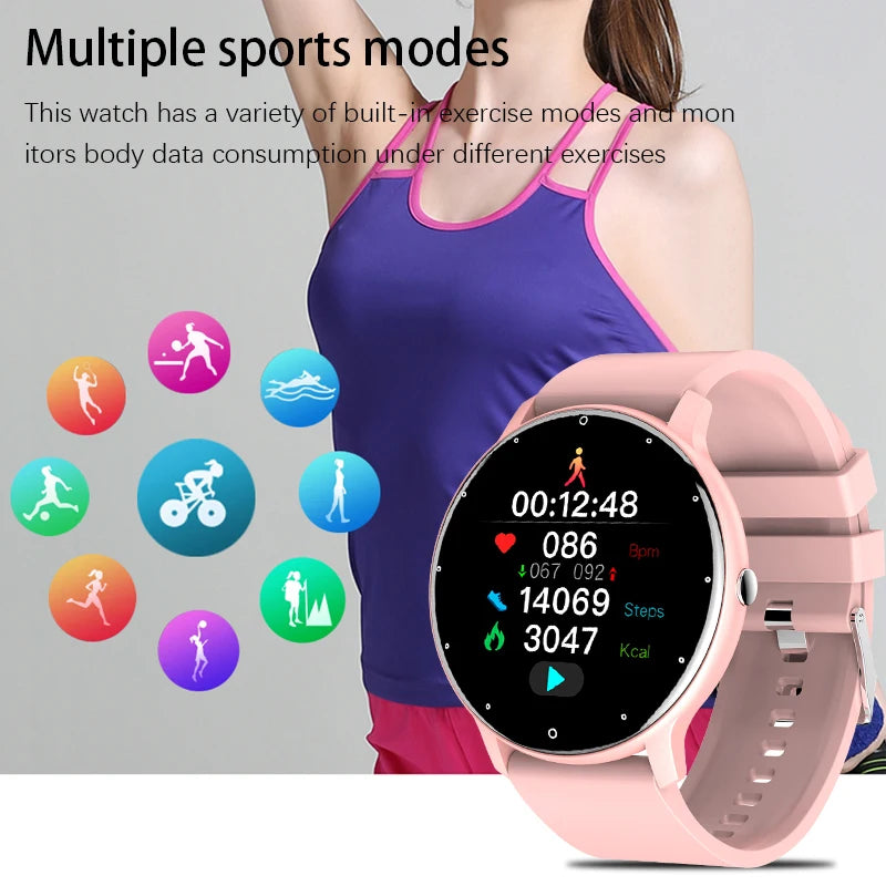 LIGE 2026 New Smart Watch Women Full Touch Screen Sport Fitness Watches IP67 Waterproof Bluetooth For Android ios smartwatch Men