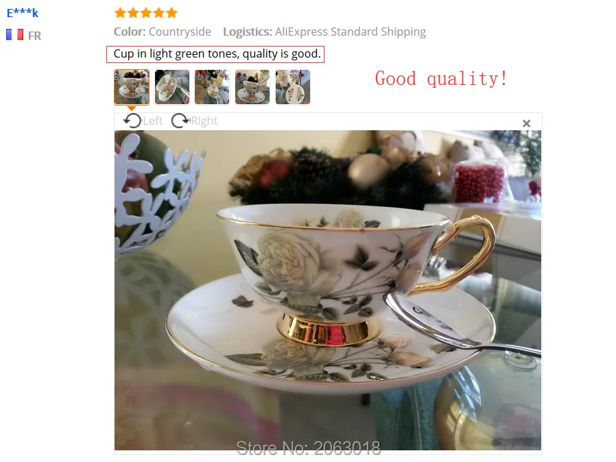 Europe Bone China Coffee Cup Saucer Spoon Set 200ml Luxury Ceramic Mug Top-grade Porcelain Tea Cup Cafe Teaware Party Drinkware