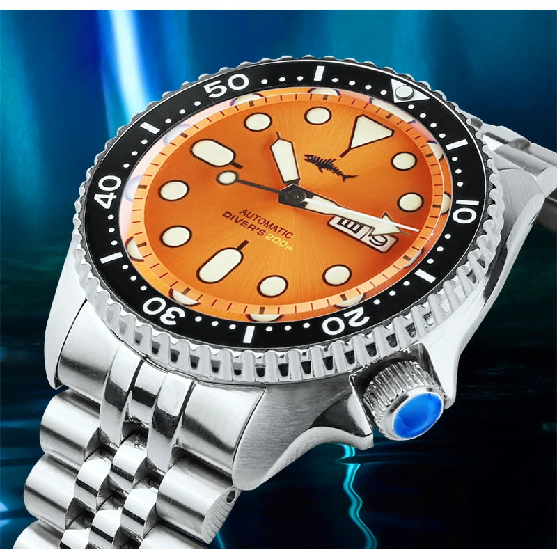 Heimdallr SKX007 NH36 Automatic Mechanical Date/Week Display Ceramic Bezel Sapphire Glass 200m Waterproof 41mm Dive Watch