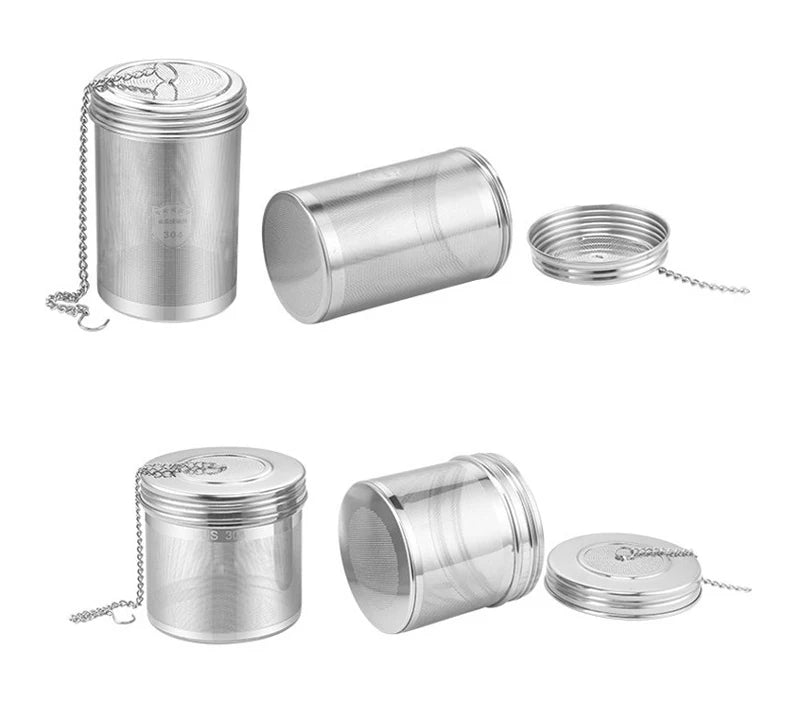 Creative 304 Stainless Steel Tea Strainer Leaf Spice Herbal Teapot Reusable Mesh Filter Home Kitchen Accessories