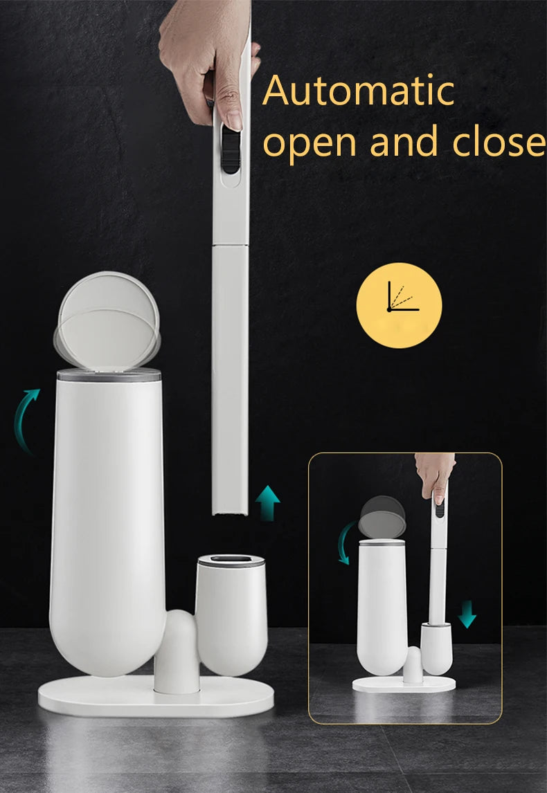 XiaoGui Disposable Toilet Brush Set Bathroom Accessories Brush No Closed-End Houseware Disposable Replacement