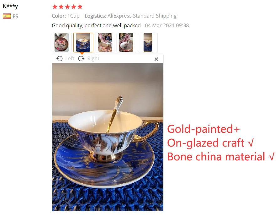 Europe Bone China Coffee Cup Saucer Spoon Set 200ml Luxury Ceramic Mug Top-grade Porcelain Tea Cup Cafe Teaware Party Drinkware