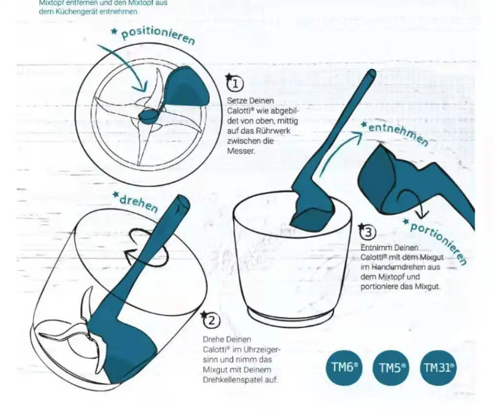 Thermomix Rotating for Kitchen Multi-Function Rotary Mixing Drums Spatula CF-120