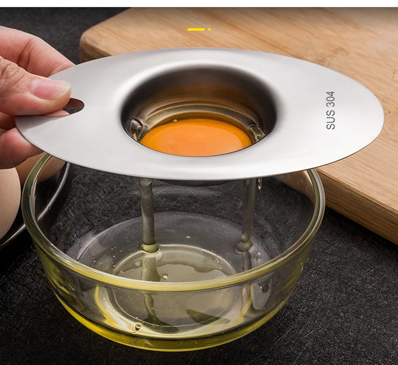 Stainless Steel Egg White Separator Tools Eggs Yolk Filter Gadgets Kitchen Accessories Separating Funnel Spoon Egg Divider Tool