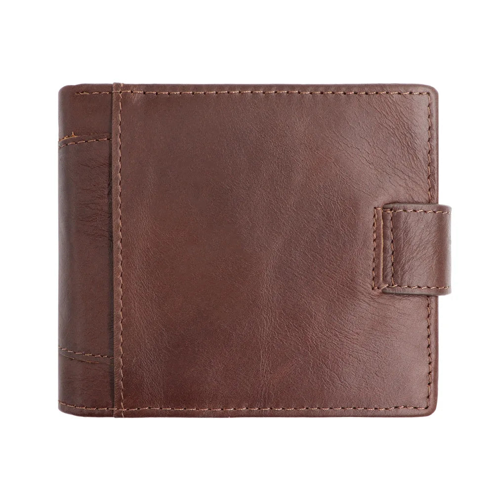 Men's Wallet Rfid Vintage Genuine Leather Wallets for Men Credit Card Holder Purse Money Bag Wallet Man