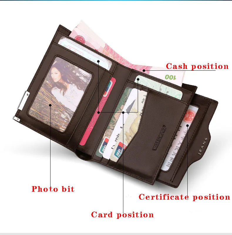 Leather driver's license wallet high grade men's card holder multi function large capacity Coin Wallet Card Cover