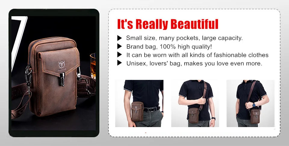 BULLCAPTAIN 100% Genuine Leather Men's Rfid Wallet Multifunctional Storage Bag Coin Purse Wallet Card Case