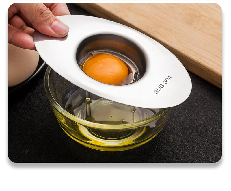 Stainless Steel Egg White Separator Tools Eggs Yolk Filter Gadgets Kitchen Accessories Separating Funnel Spoon Egg Divider Tool