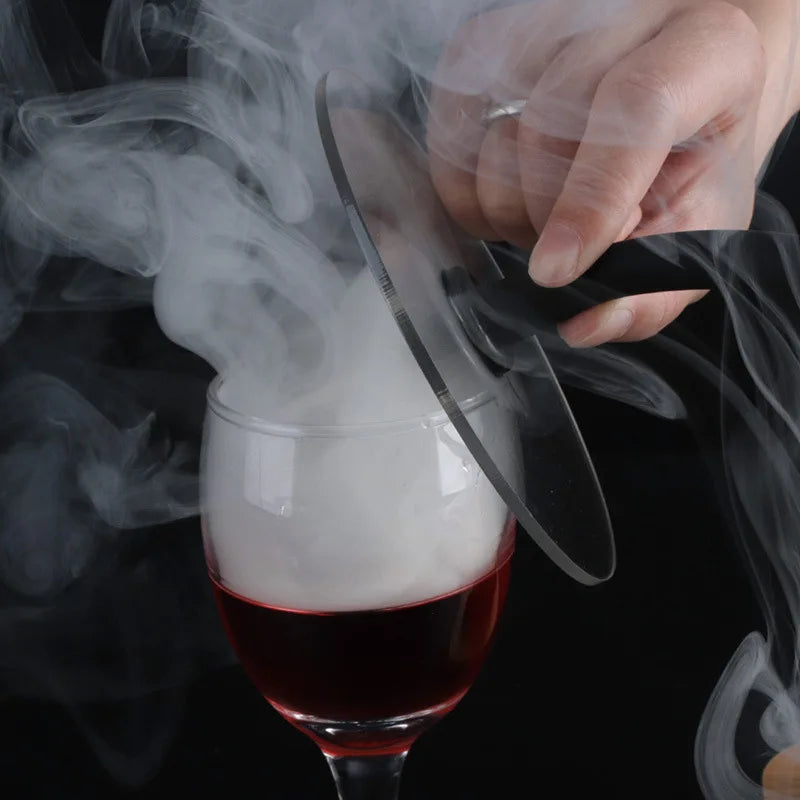 Molecular Cuisine Smoke Hood Food Grade Lid Dome Cover For Smoker Gun Accessory Smoke Infuser Cake Steak Cover Kitchen Food Dish
