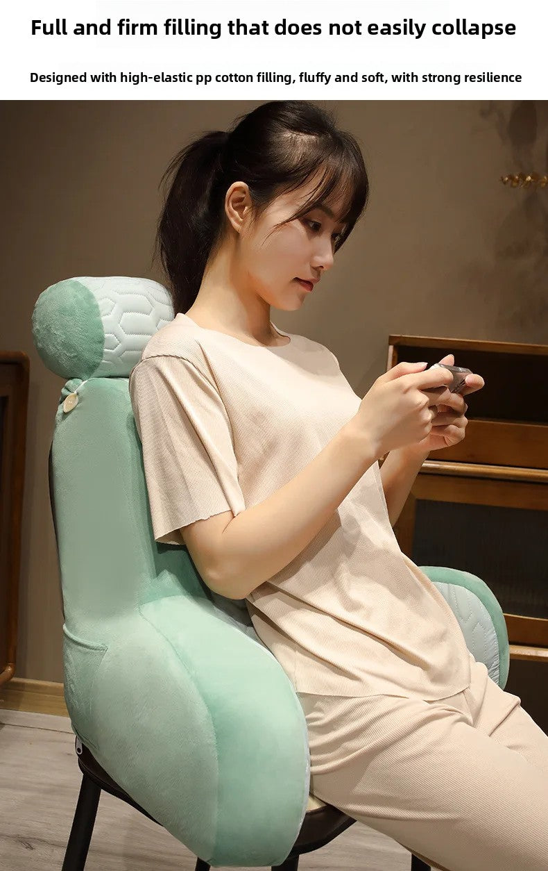 Summer Ice Shreds Pillow Panda Increase in Height Lumbar Support Detachable Washable Cushion Student Dormitories Bed Backrest