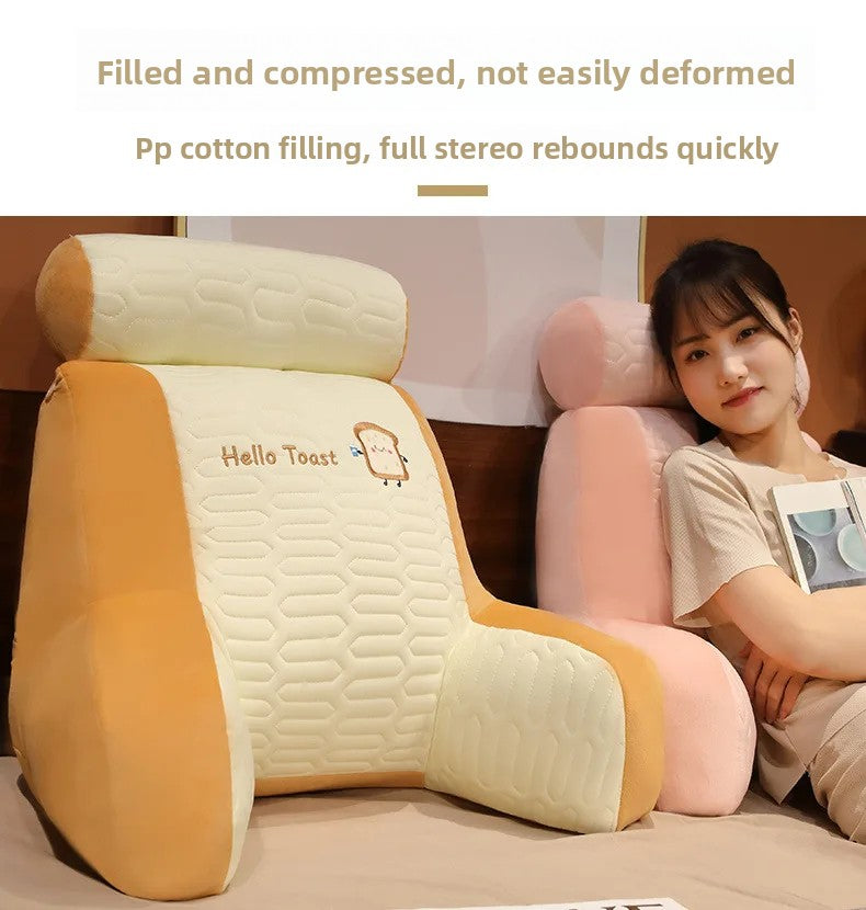 Summer Ice Shreds Pillow Panda Increase in Height Lumbar Support Detachable Washable Cushion Student Dormitories Bed Backrest