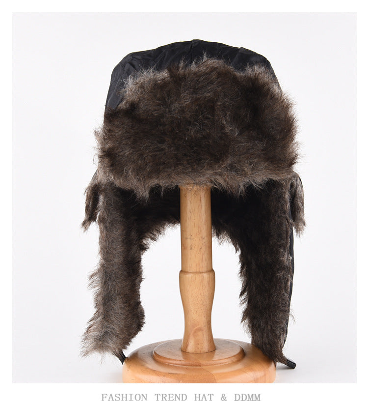 Men's Winter Trapper Aviator Trooper Earflap Warm Russian Waterproof Ski Hat Bomber Cap Russian Warm Ear Protectors Hats