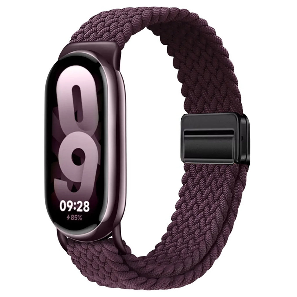 Adjustable Nylon Strap for Xiaomi Mi Band 10/9 Magnetic clasp bracelet Accessories for Xiaomi Mi Band 8/mi 9/10 Smart Watch Belt