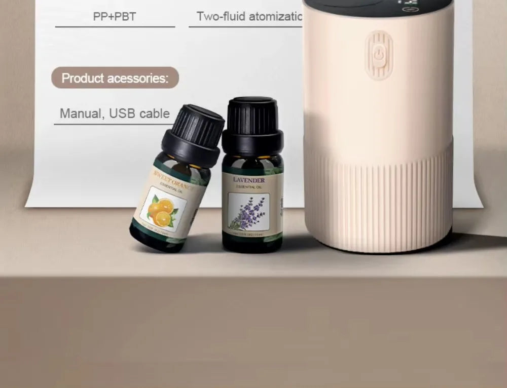 Portable Essential Oil Diffuser Smell Distributor Electric Smell For Home Office Car Air Freshener Rechargeable Scent Diffusers