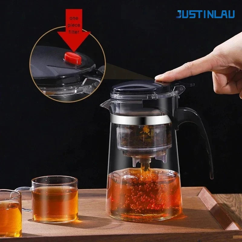500ml-1800ml  Glass Teapot  Borosilicate Glass Split Type Teapot Heat Resistant Glass Teapot Tea Part Gift Idea Household