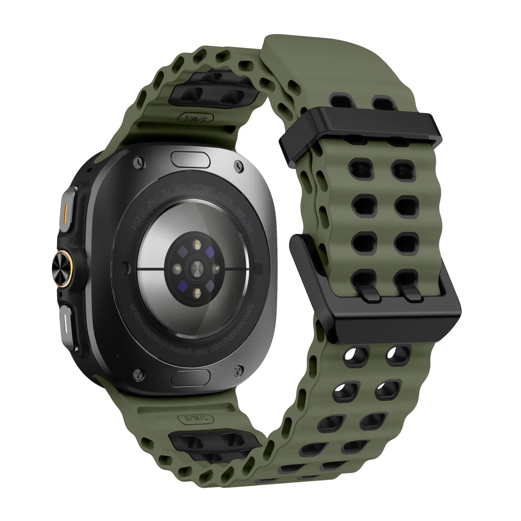 Ocean Silicone Strap for Samsung Galaxy Watch Ultra 47mm Sports Breathable Bracelet Wristband For Galaxy Watch Ultra 47mm Correa