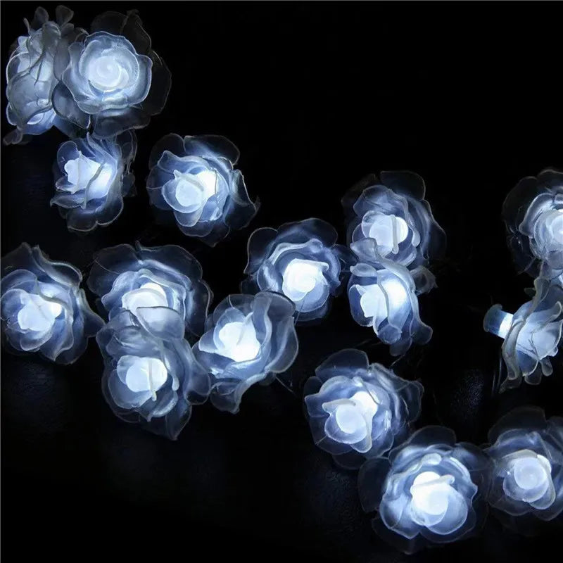 Led Solar Lamp Solar Garden Light Xmas Outdoor Decoration Lights Garden Butterfly Rose Decorative Light Outdoor Garland Lights