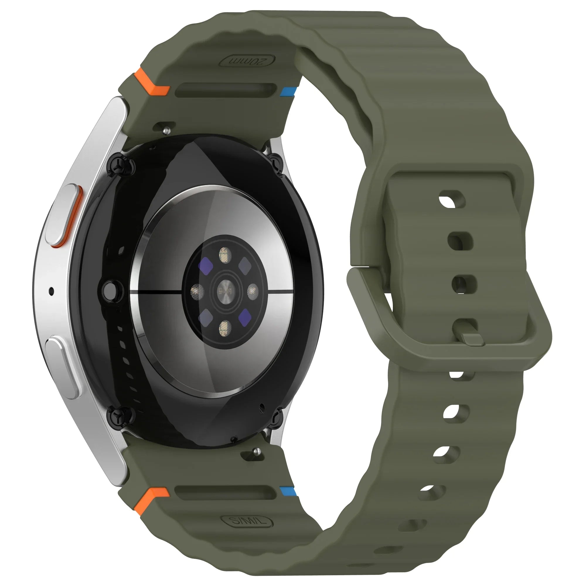 1:1 Official Silicone Strap For Samsung Galaxy Watch 7/FE/6/5/4 44mm40mm 5 Pro Bracelet Watch 6/4 Classic 47/43mm 46/42mm Correa