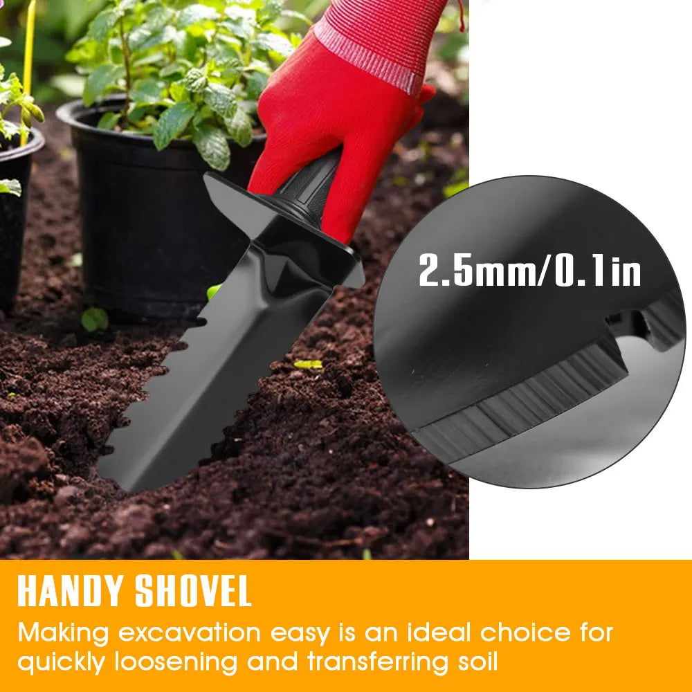Metal Detector Shovel Double Serrated Edge Digger Portable Camping Hiking Traveling Multifunctional Outdoor Garden Tool Shovel