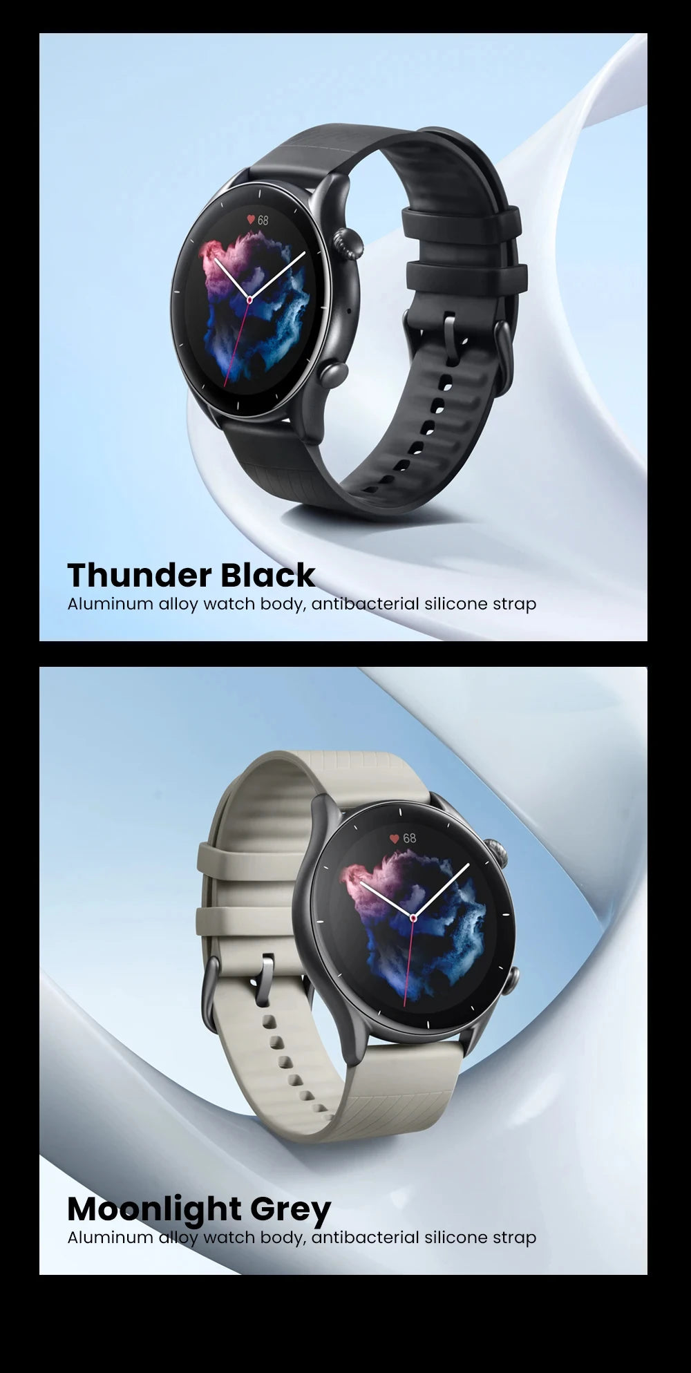 Amazfit GTR 3 Alexa Built-in Smart Watch For Men Women Play Music 1.39" AMOLED Display 21Day Battery Life Refurbished Watch