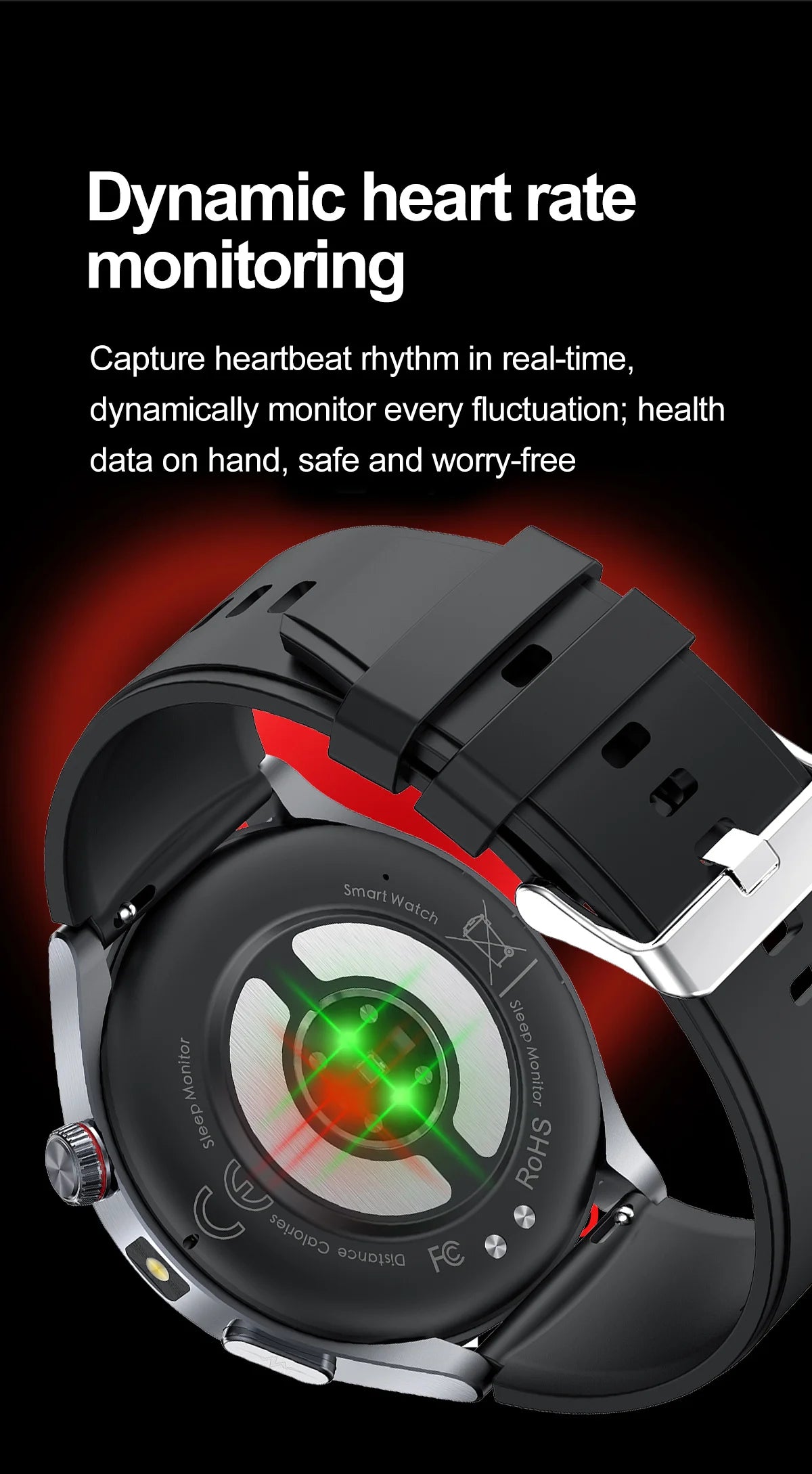 2026 New Body Fat Analysis Health Smart Watch ECG+PPG Uric Acid Blood Pressure Blood Oxygen Clock Call Smart Watch For Men Women