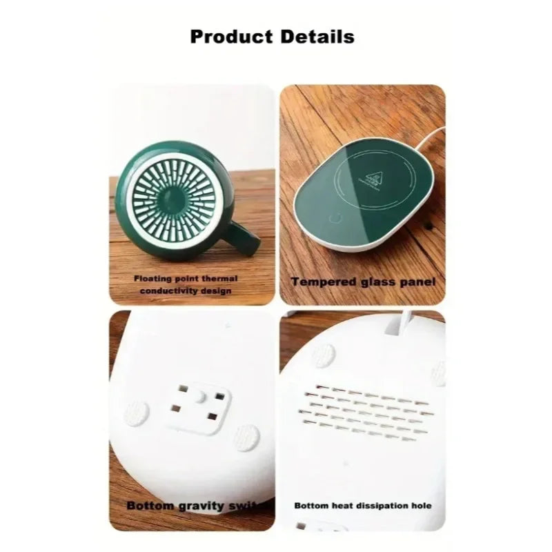 2025 warm and insulated coffee cups ceramic constant-temperature cups 55 degree warm ceramic cup with Jiapin mug gift box sets