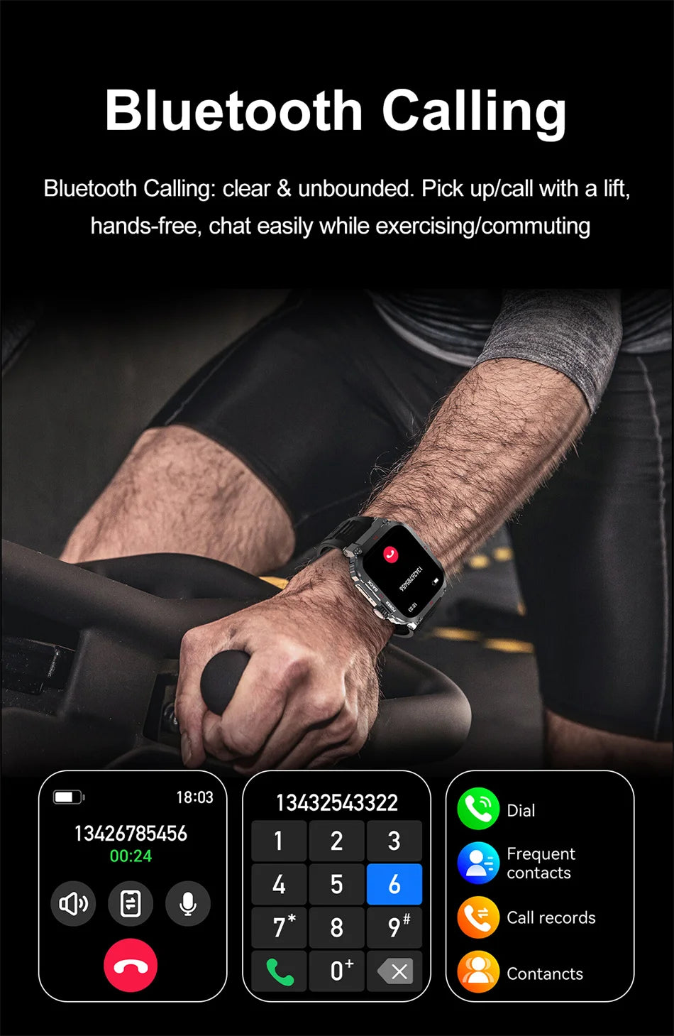 2026 New Military GPS Smart Watch Men 1.91" AMOLED Screen IP68 Waterproof Sports Fitness Tracker BT Call Smartwatches