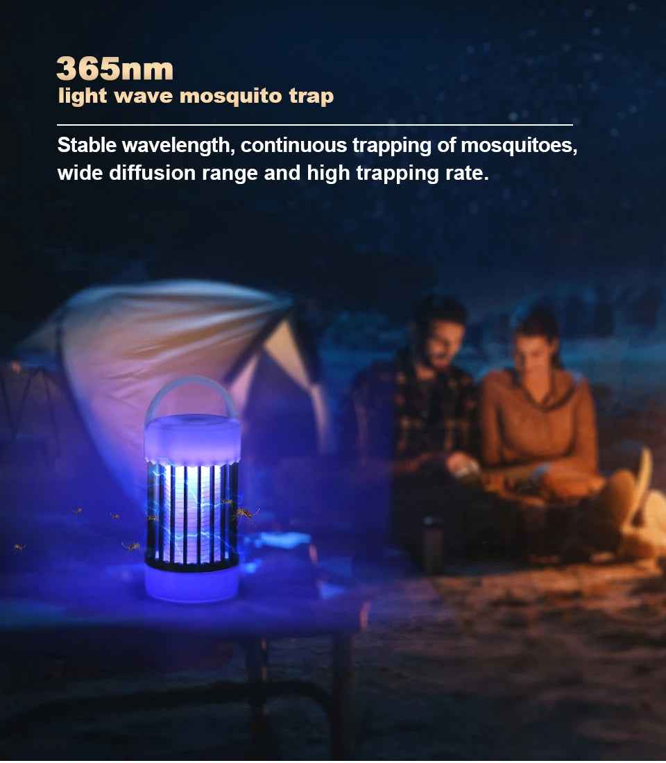 Electric Mosquito Killer Lamp UV Light Bug Zapper Trap USB 5V Summer Fly Swatter Insect Killer Light ﻿Camping