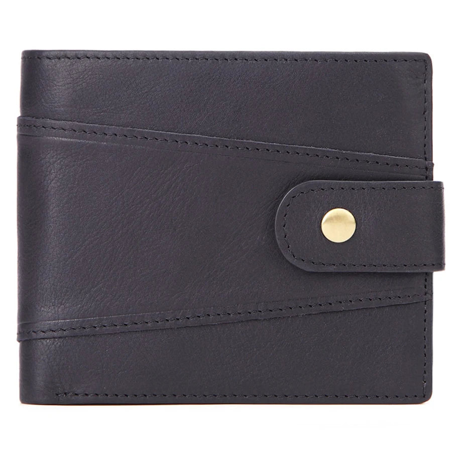 Men's Wallet Rfid Vintage Genuine Leather Wallets for Men Credit Card Holder Purse Money Bag Wallet Man