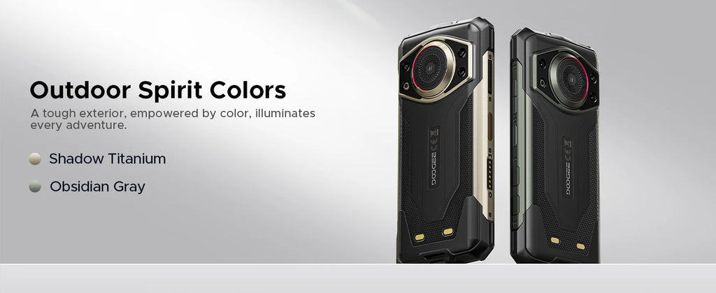 DOOGEE Fire 7 Ultra 5G Rugged Phone 125dB Speaker 13000mAh Battery Support POC 6.6'' Screen 8GB 256GB Android 15 Smartphone