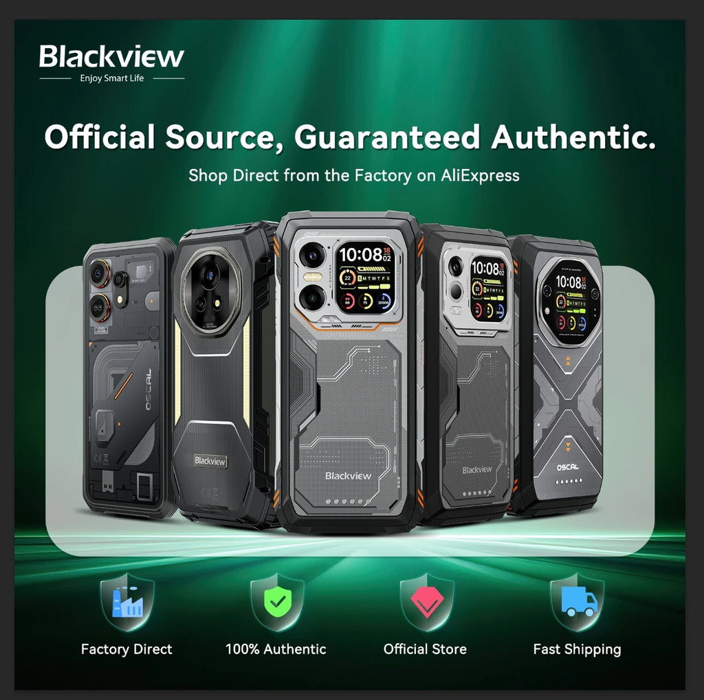 Blackview OSCAL PIOLT 5 5G Rugged Phone 6.67" HD Display 120Hz Android 16 Samrtphone RAM 8GB+ROM256GB 8MP+13MP Camera 15000mAh