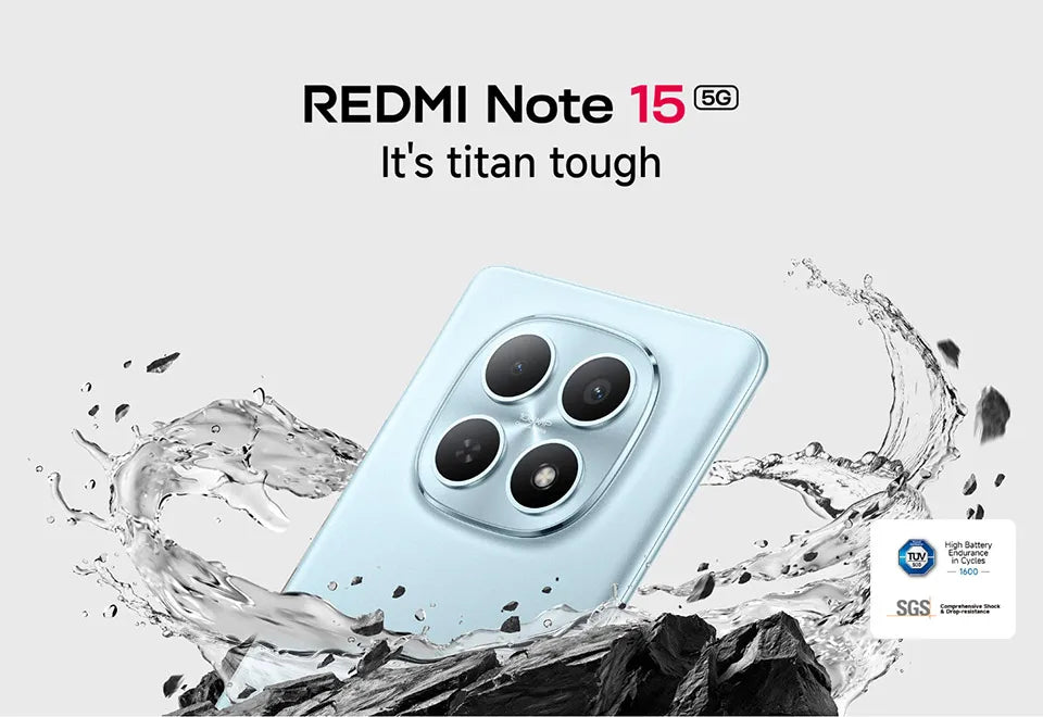 Global Version Redmi Note 15 5G Smartphone 5520mAh 45W Battery 108MP Main Camera 6.77" 120Hz AMOLED Display Xiaomi Cellphone