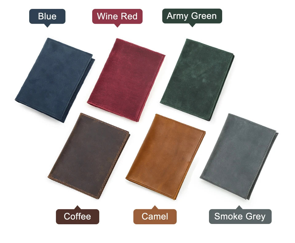 CONTACT'S Genuine Leather Passport Wallet Card Holder Coin Purse AirTag Slot Men Travel Wallet Women‘s Purse Passport Cover Bag