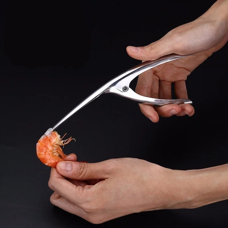 Kitchen Appliance Stainless Steel Shrimp Peeler Prawn Peeler Line Cutter Cleaning Shrimp Line Fishing Lobster Peel Seafood Tool