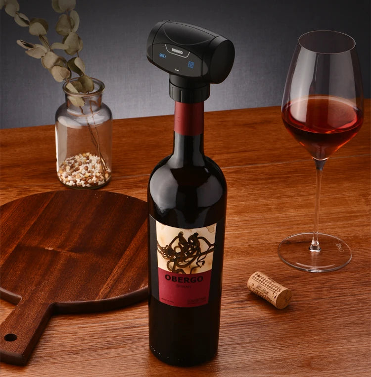 Electric Wine Saver Vacuum Pump with Wine Stopper Wine Bottle Sealer  wine cork vacuum wine bottle capAutomatic Vacuum Retain