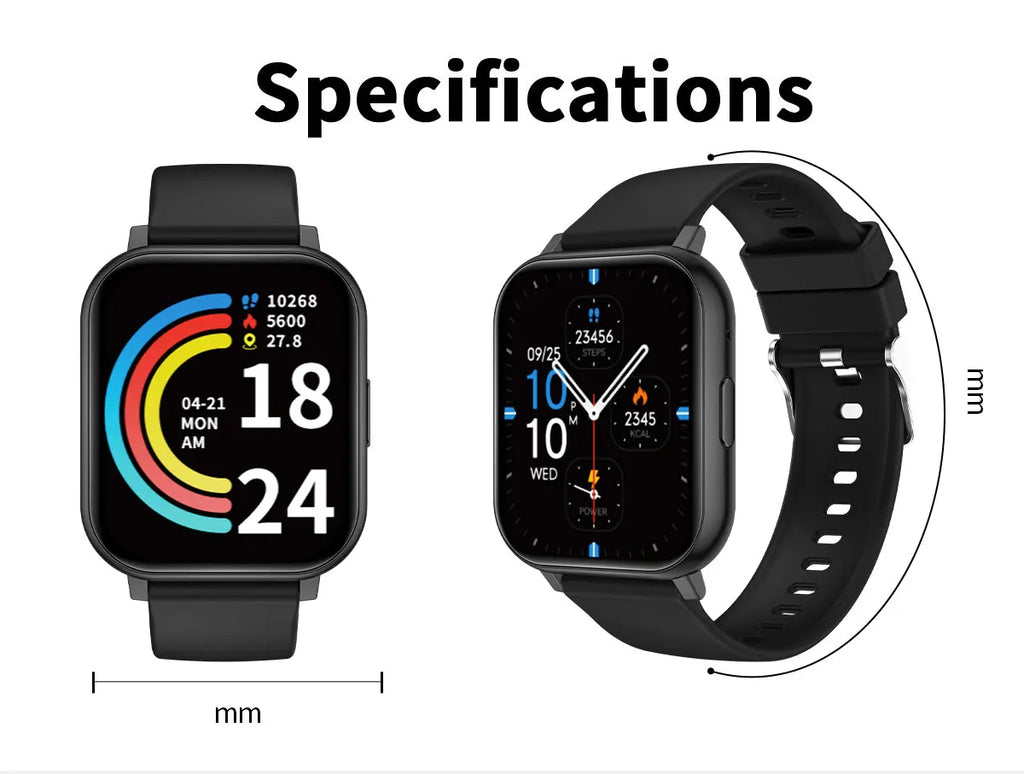 LIGE New 1.83"HD Screen Smart Watch Bluetooth Call Heart Rate Sleep Monitor Sports Tracker Waterproof Smartwatch For Android ios