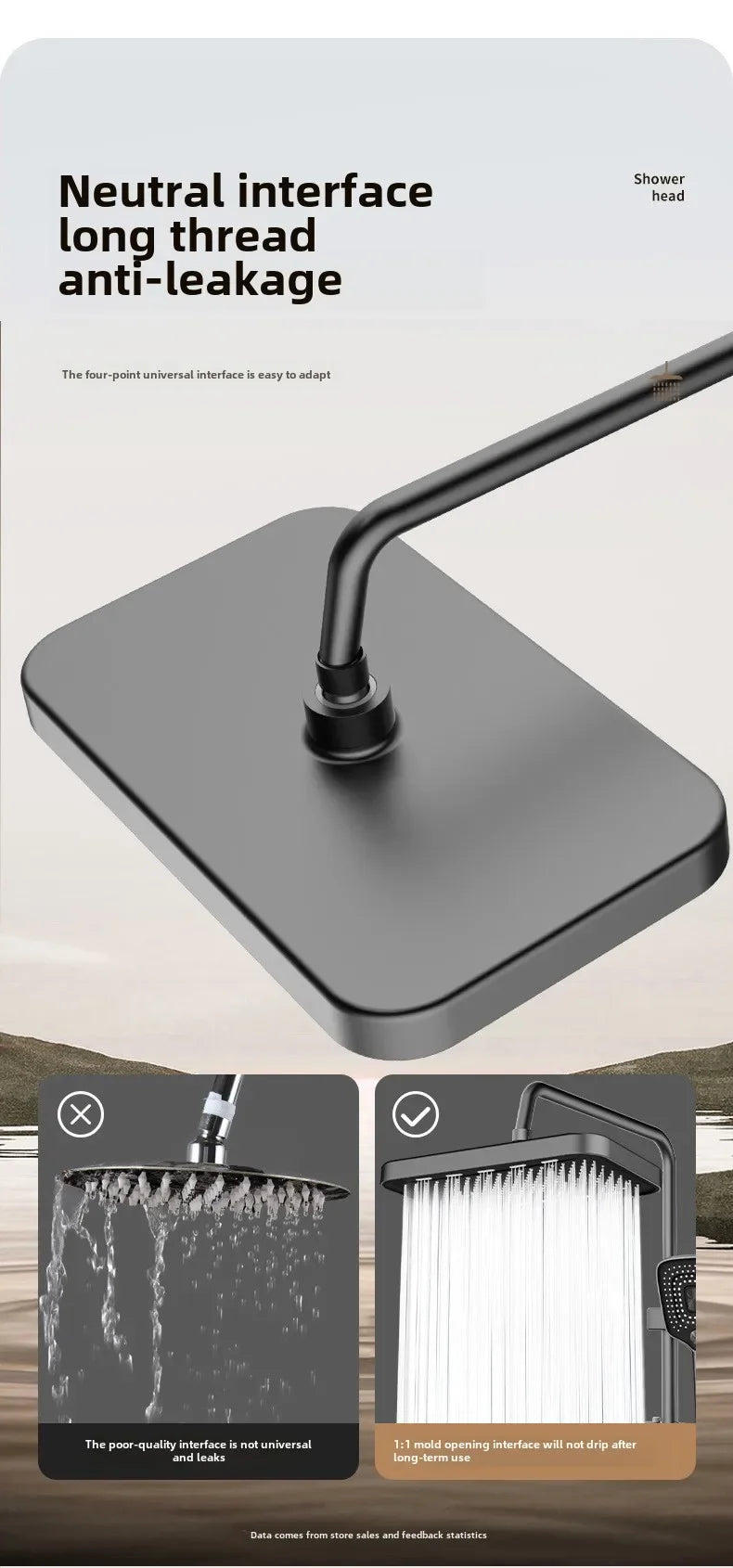 Large showerhead, pressurized showerhead, top spray, pressurized bathroom, rain shower, household shower, showerhead, shower