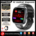 2025 New Accurate Measure Blood oxygen Lipids Uric Acid Smart Watch Men ECG Blood Pressure Health SmartWatches For Android ios
