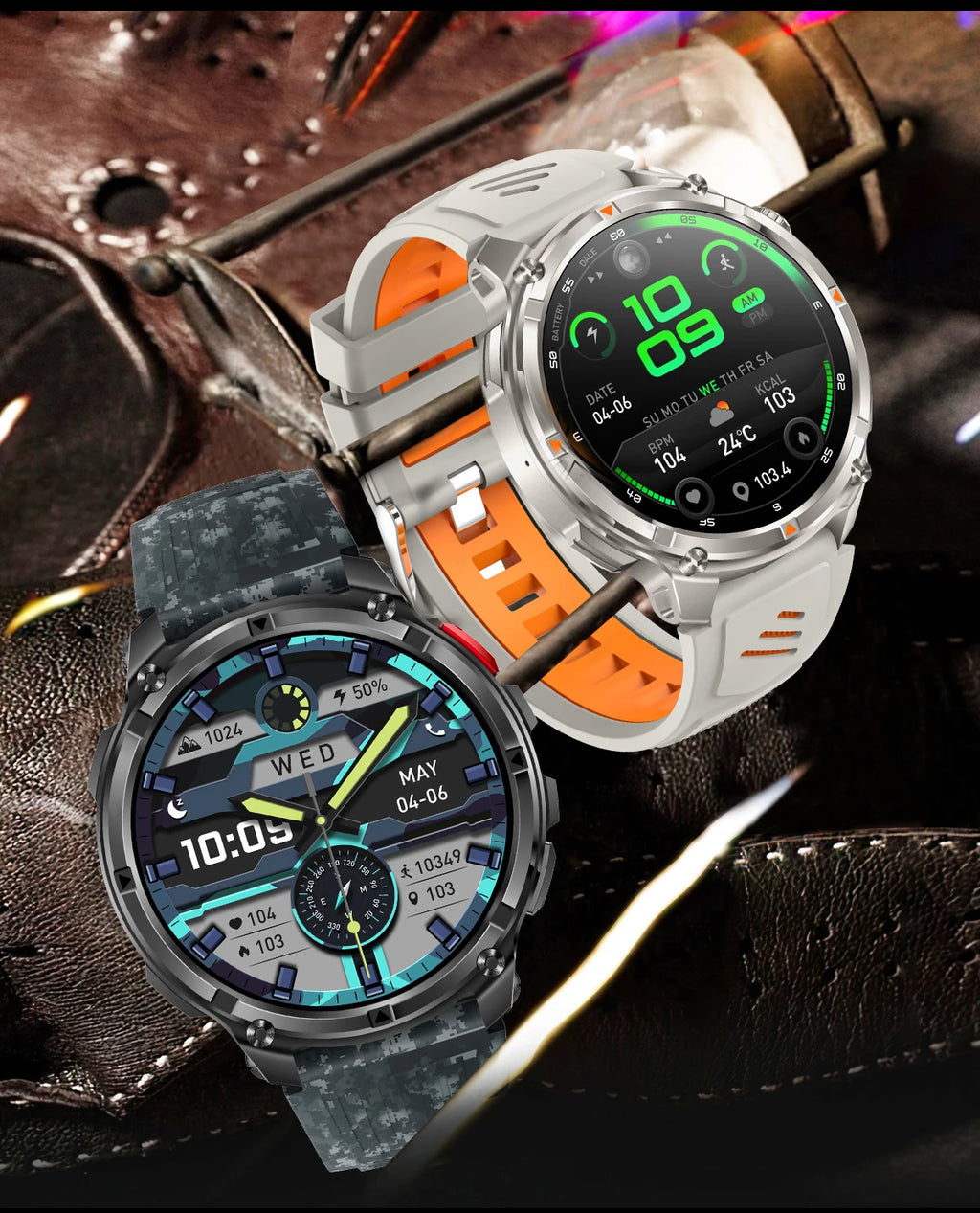 LIGE Outdoor Sports Smart Watch Men HD Screen 1100mAh Large Battery Long Standby Time Bluetooth Call IP68 Waterproof Smartwatch