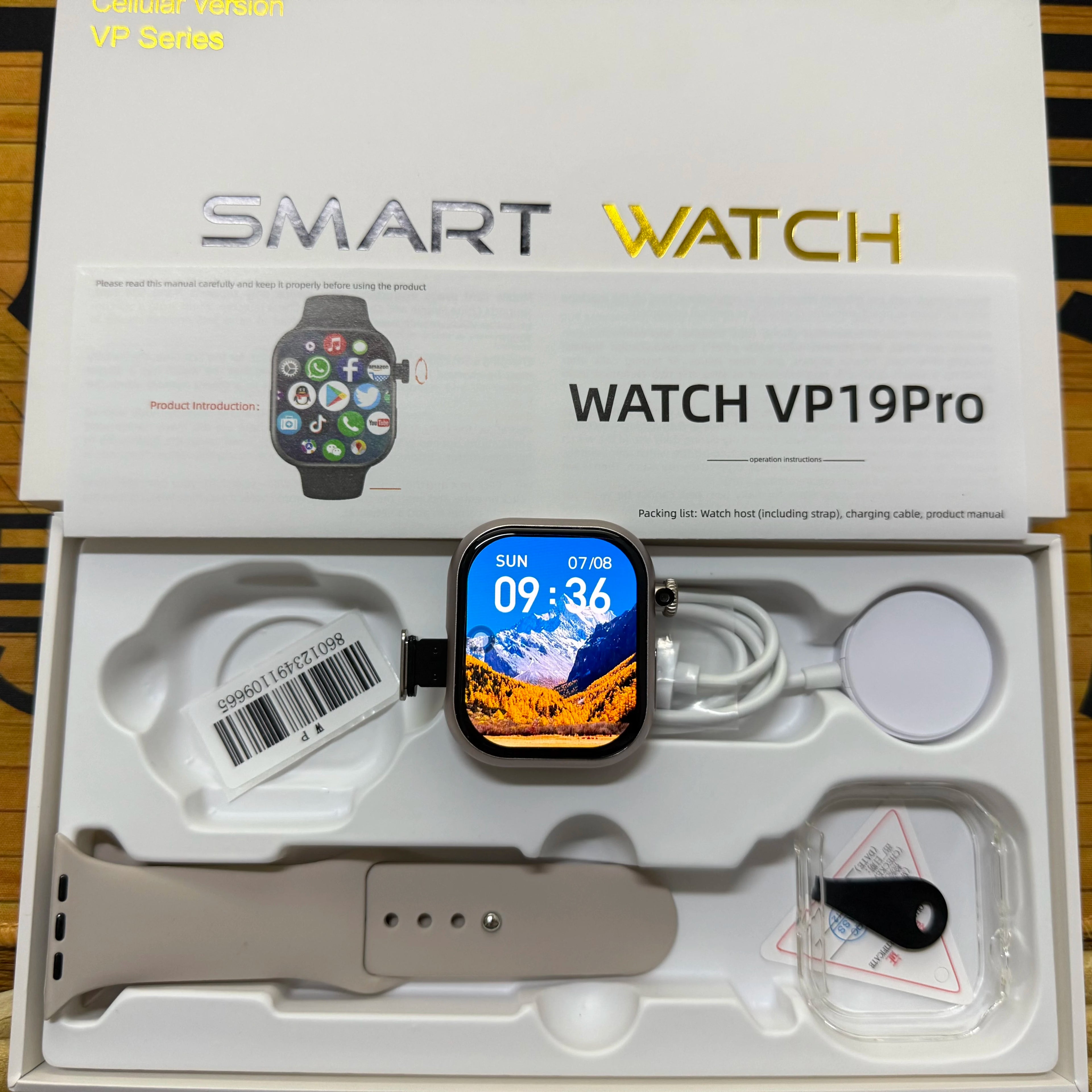 5G LTE VP19 Pro Android 10.0 S11 Smart Watch 2.29'' AMOLED Display Smartwatch With 80W Pull-out Camera Face/Fingerprint Unlock