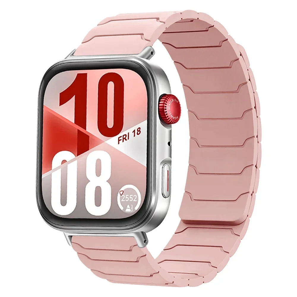 Magnetic Silicone Strap For Huawei Watch Fit 5/4/3 Sports Comfortable Replacement Wristband Huawei Watch Fit 4-5 Pro Accessories