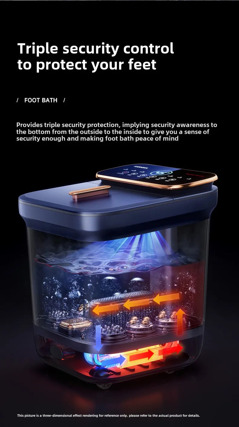 Electric massage of foot bath for heating constant temperature foot bath for 2024 new home fully automatic foot bath tub