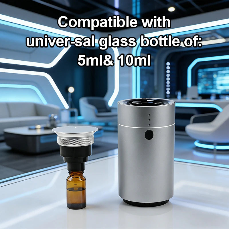 Smart Car Aroma Diffuser Auto Start Stop with Engine Quick Deodorizer Dual Mode for Home Vehicle Long Lasting Fragrance